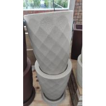 VASO PLAST SAFIRA CONICO 55 AREIA C/ PRATO RED TEXT 32 - 522784