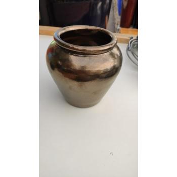 VASO CERAMICO E122 17X12 DOURADO