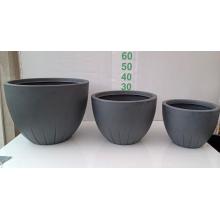 VASO POLI BOJUDO FRISADO N3 CHUMBO (46X61X31) - 533838