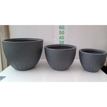 VASO POLI BOJUDO FRISADO N3 CHUMBO (46X61X31) - 533838