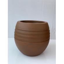 VASO POLI OVAL JATEADO FERRUGEM N1 (34,8X35,5X25) - 533861