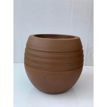 VASO POLI OVAL JATEADO FERRUGEM N1 (34,8X35,5X25) - 533861