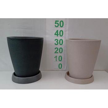 VASO POLI CONE RISCATTO  N1 PRETO CARVAO (39,5X33 5X20,5) - 533864