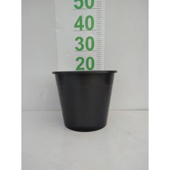 VASO PLASTIC PRETO 22X24 - 537124