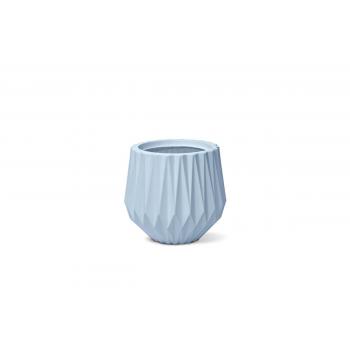 VASO PLAST ORIGAMI REDONDO 22 AZUL CELESTE - 522772