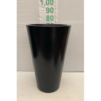 VASO POLI HAVANA PRETO CARVAO 75X48X28 HAP3 N3 - 632498