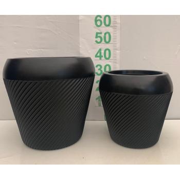 VASO POLI VITE MAJESTIC PRETO CARVAO N1 34X31,5X23 - 632500