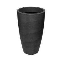 VASO CIMENTO CONE FIRENZE PRETO AUTOMOTIVO M 55 ALT X 36 BOCA  - 511696