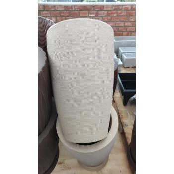 VASO PLAST S/PRA GRA CONI 65 AREIA - 511735