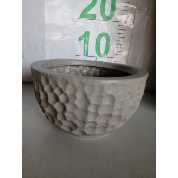 VASO PLASTIC LUNA REDONDO 11 CIMENTO - 669485