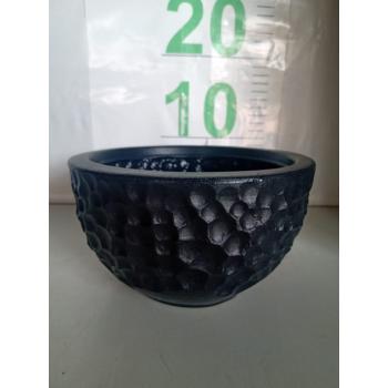 VASO PLASTIC LUNA REDONDO 11 PRETO - 669484