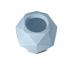 VASO PLAST QUARTZO 11 AZUL CELESTE C/MONSTERA MUDA - 522774